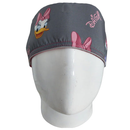 Gorro Quirúrgico Mujer y Portacarnet Daisy Gris - gorro antifluido para mujer Doctools - foto 3