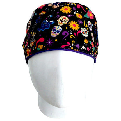 Gorro Quirúrgico Mujer y Portacarnet Catrinas y Flores - gorro antifluido para mujer Doctools - foto 3
