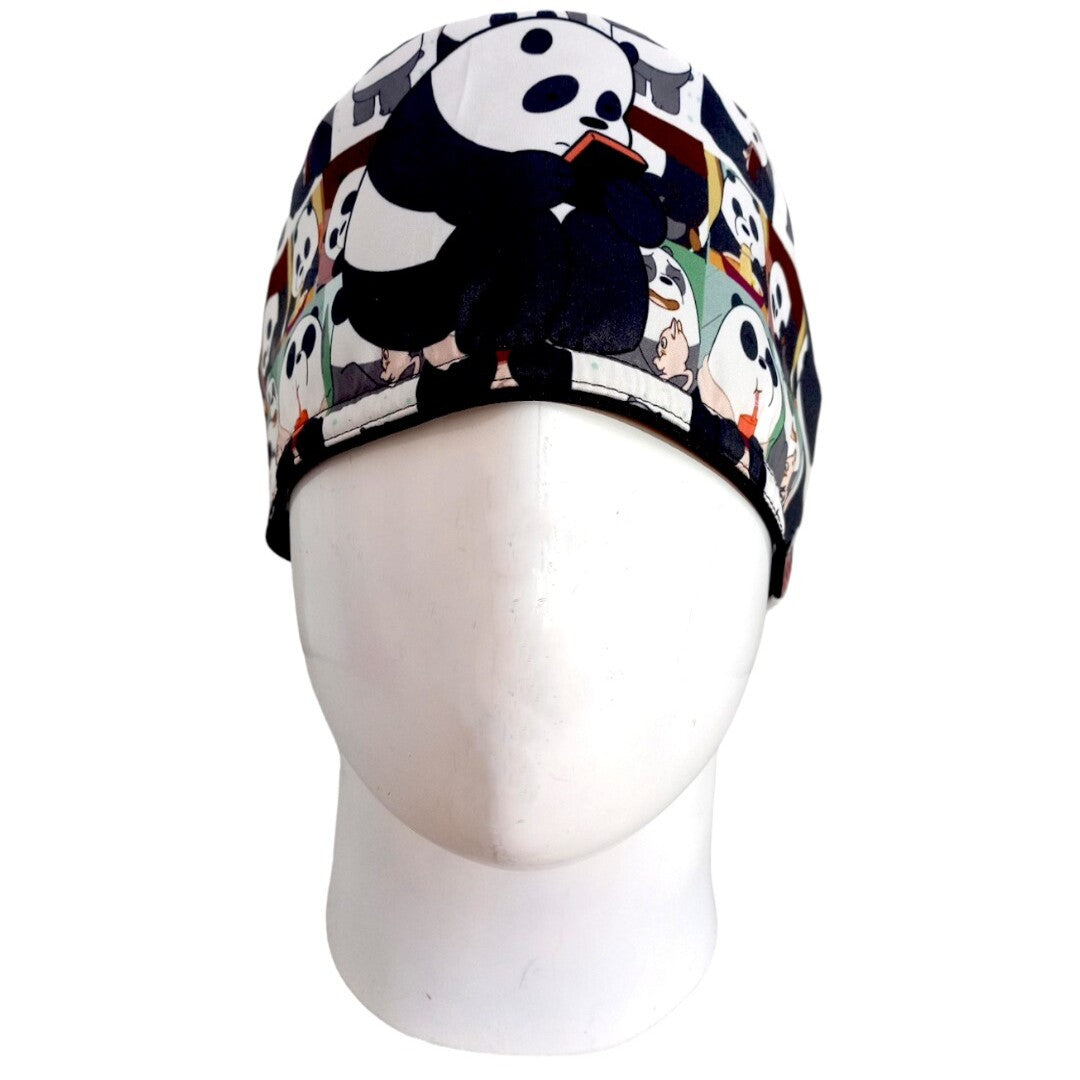Gorro Quirúrgico Mujer y Portacarnet Panda Bears - gorro antifluido para mujer Doctools - foto 2