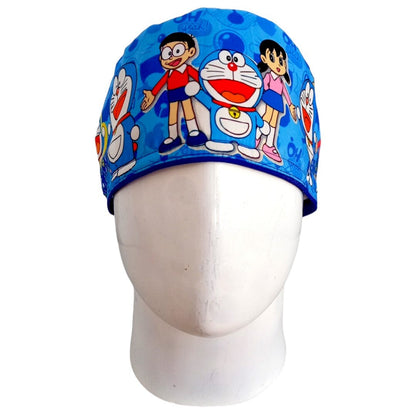 Gorro Quirúrgico Mujer y Portacarnet Doraemon Azul - gorro antifluido para mujer Doctools - foto 3
