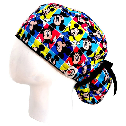 Gorro Quirúrgico Mujer y Portacarnet Mickey Colores - gorro antifluido para mujer Doctools - foto 1
