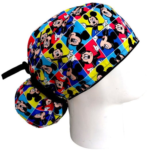 Gorro Quirúrgico Mujer y Portacarnet Mickey Colores - gorro antifluido para mujer Doctools - foto 2