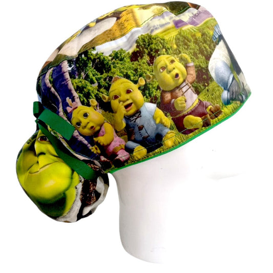 Gorro Quirúrgico Mujer y Portacarnet Shrek - gorro antifluido para mujer Doctools - foto 2