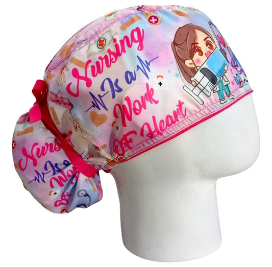 Gorro Quirúrgico Mujer y Portacarnet Life Nurse Enfermería - gorro antifluido para mujer Doctools - foto 2
