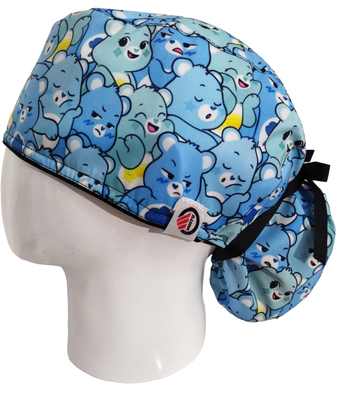Gorro Quirúrgico Mujer y Portacarnet Osito Gruñoncito Cariñositos - gorro antifluido para mujer Doctools - foto 1