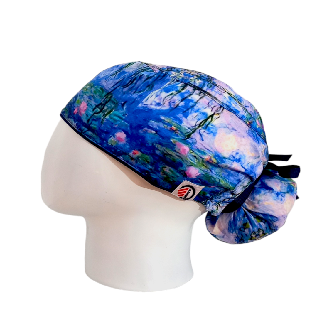 Gorro Quirúrgico Mujer y Portacarnet Monet - gorro antifluido para mujer Doctools - foto 1