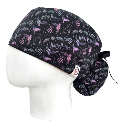 Gorro Quirúrgico Mujer y Portacarnet Textura Harry Potter - gorro antifluido para mujer Doctools - foto 1
