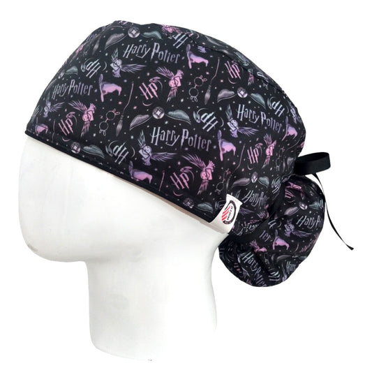 Gorro Quirúrgico Mujer y Portacarnet Textura Harry Potter - gorro antifluido para mujer Doctools - foto 1