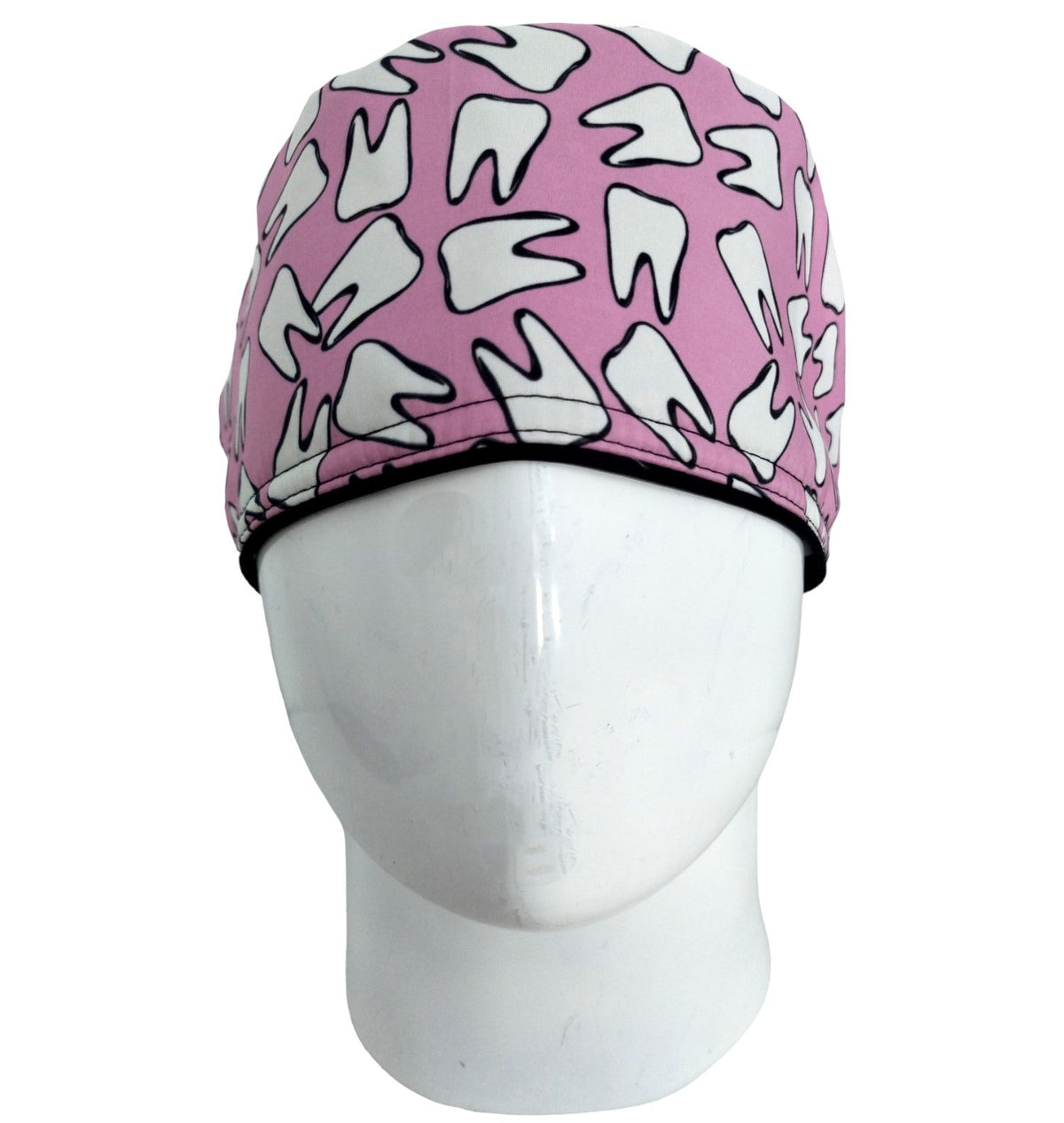 Gorro Quirúrgico Mujer y Portacarnet Odontología Dientes Rosa - gorro antifluido para mujer Doctools - foto 2