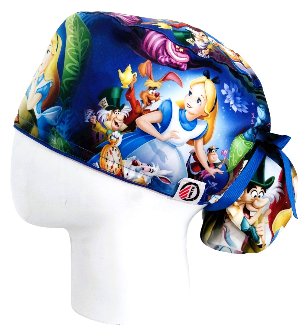 Gorro Quirúrgico Mujer y Portacarnet Alicia en el País de las Maravillas - gorro antifluido para mujer Doctools - foto 1