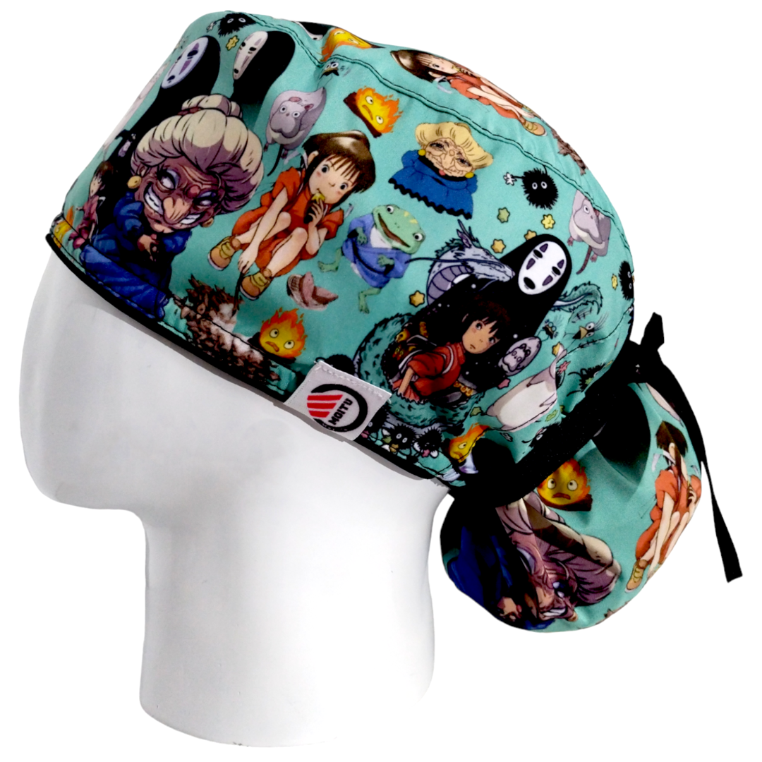 Gorro Quirúrgico Mujer y Portacarnet El Viaje de Chihiro - gorro antifluido para mujer Doctools - foto 1