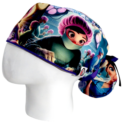Gorro Quirúrgico Mujer y Portacarnet Cirujanas - gorro antifluido para mujer Doctools - foto 1