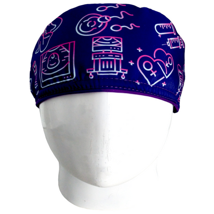 Gorro Quirúrgico Mujer y Portacarnet Ginecología Textura Degradada - gorro antifluido para mujer Doctools - foto 3