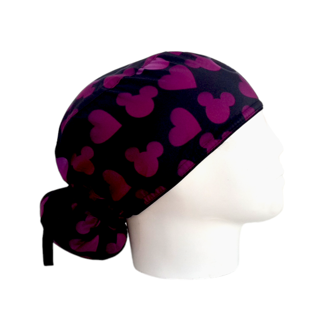 Gorro Quirúrgico Mujer y Portacarnet Minnie Negro - gorro antifluido para mujer Doctools - foto 2
