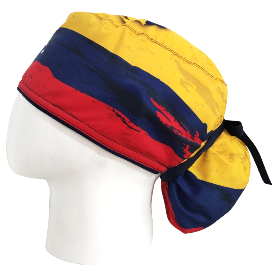 Gorro Quirúrgico Mujer y Portacarnet Venezuela Textura - gorro antifluido para mujer Doctools - foto 1