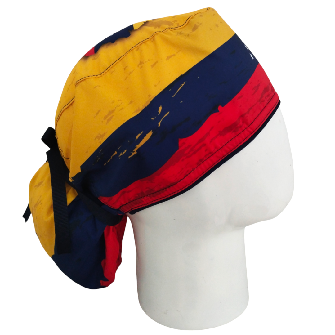 Gorro Quirúrgico Mujer y Portacarnet Venezuela Textura - gorro antifluido para mujer Doctools - foto 2