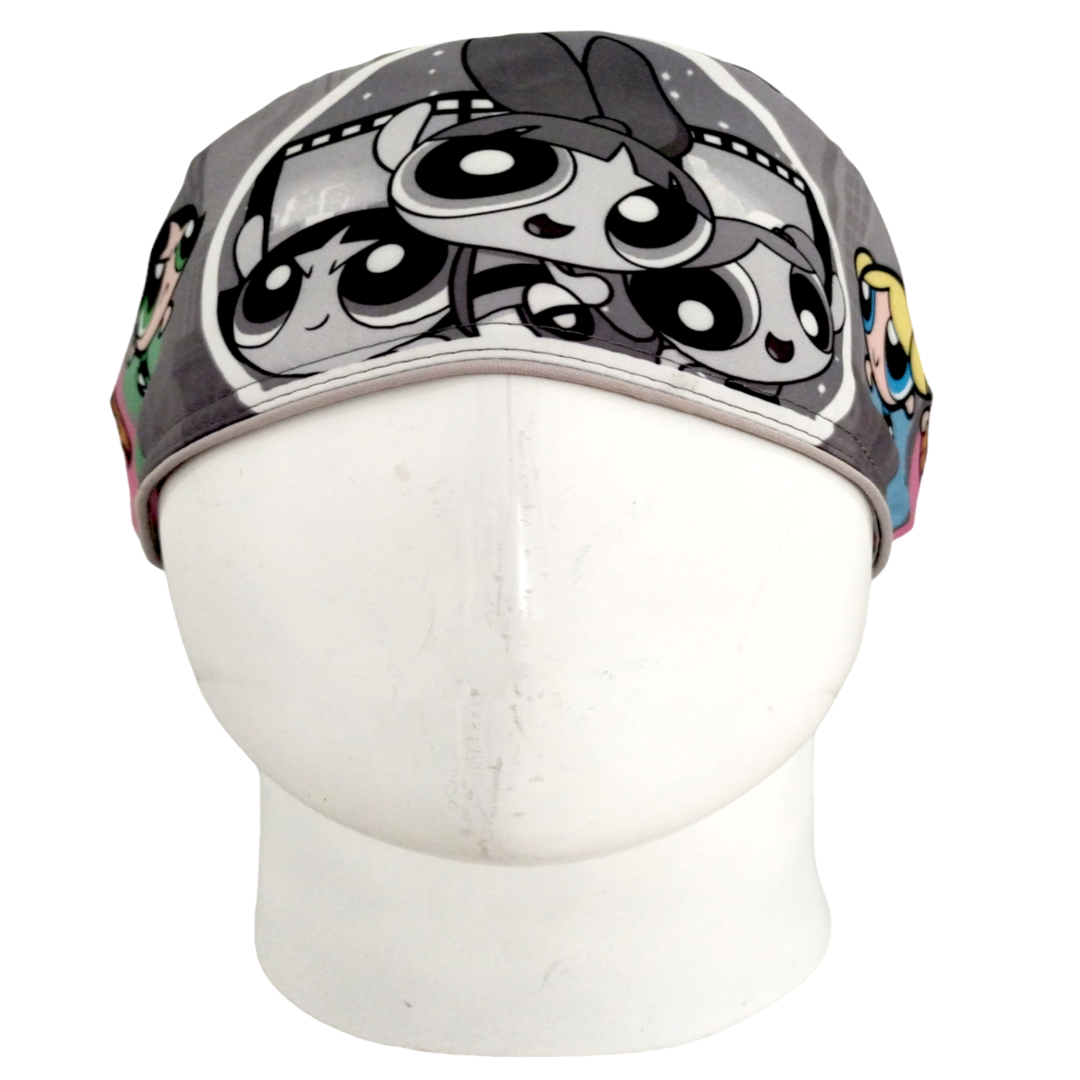 Gorro Quirúrgico Mujer y Portacarnet Chicas Superpoderosas Gris - gorro antifluido para mujer Doctools - foto 3