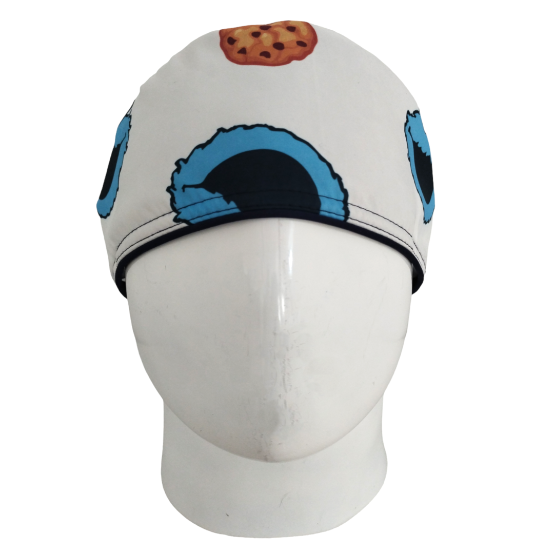 Gorro Quirúrgico Mujer y Portacarnet Come Galletas Blanco - gorro antifluido para mujer Doctools - foto 3