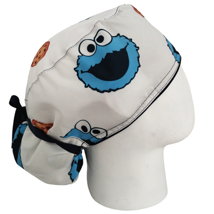 Gorro Quirúrgico Mujer y Portacarnet Come Galletas Blanco - gorro antifluido para mujer Doctools - foto 2