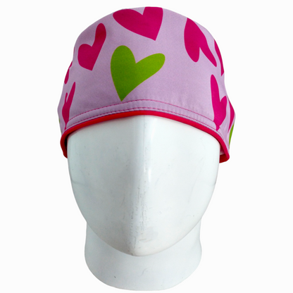 Gorro Quirúrgico Mujer y Portacarnet Love Pink - gorro antifluido para mujer Doctools - foto 3