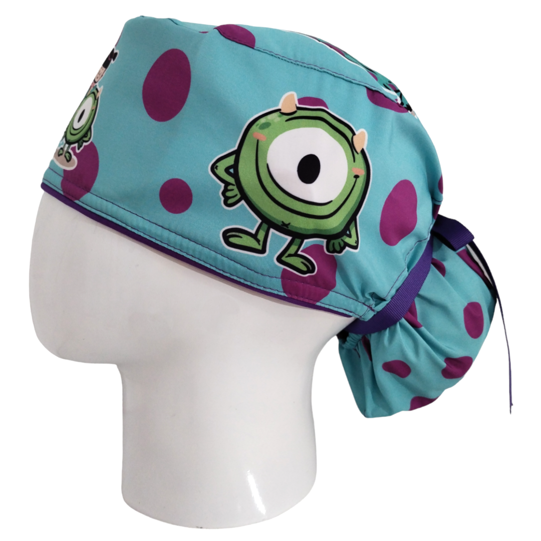 Gorro Quirúrgico Mujer y Portacarnet Monsters Inc Animado - gorro antifluido para mujer Doctools - foto 1