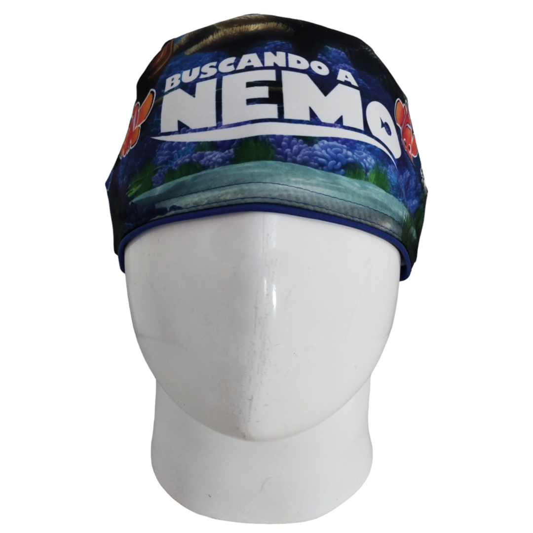 Gorro Quirúrgico Mujer y Portacarnet Nemo Azul - gorro antifluido para mujer Doctools - foto 3