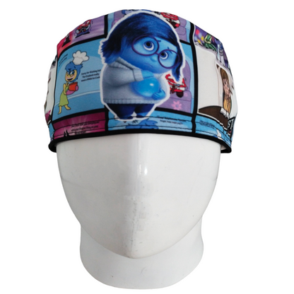 Gorro Quirúrgico Mujer y Portacarnet Tristeza Historieta Intensamente - gorro antifluido para mujer Doctools - foto 3