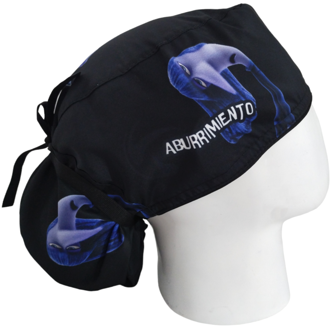 Gorro Quirúrgico Mujer y Portacarnet Aburrimiento Intensamente - gorro antifluido para mujer Doctools - foto 2