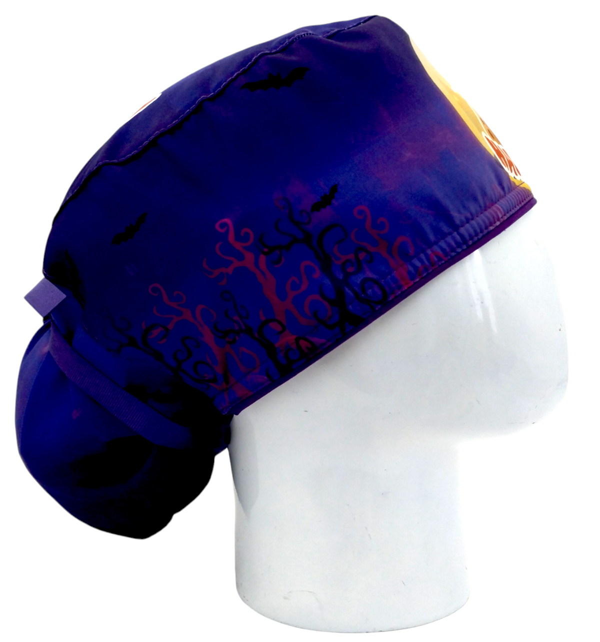 Gorro Quirúrgico Mujer y Portacarnet Michi Halloween - gorro antifluido para mujer Doctools - foto 2