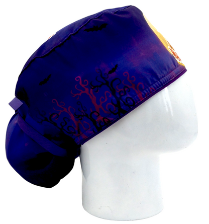 Gorro Quirúrgico Mujer y Portacarnet Michi Halloween - gorro antifluido para mujer Doctools - foto 2