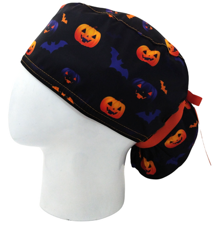Gorro Quirúrgico Mujer y Portacarnet Texturas Murciélagos - gorro antifluido para mujer Doctools - foto 1