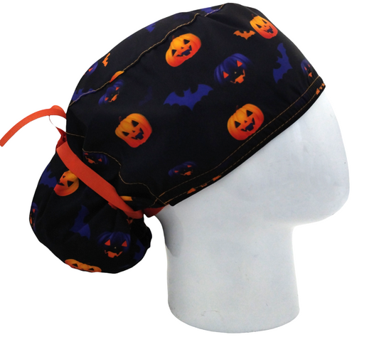 Gorro Quirúrgico Mujer y Portacarnet Texturas Murciélagos - gorro antifluido para mujer Doctools - foto 2