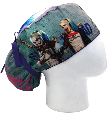 Gorro Quirúrgico Mujer y Portacarnet Harley Quinn - gorro antifluido para mujer Doctools - foto 2