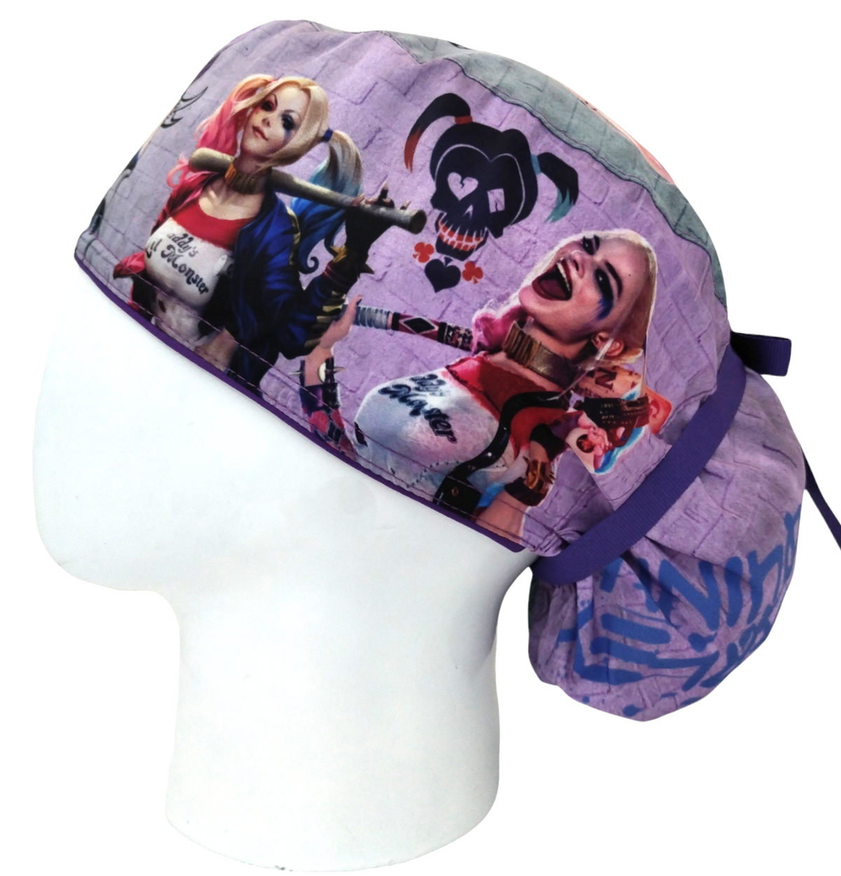 Gorro Quirúrgico Mujer y Portacarnet Harley Quinn - gorro antifluido para mujer Doctools - foto 1
