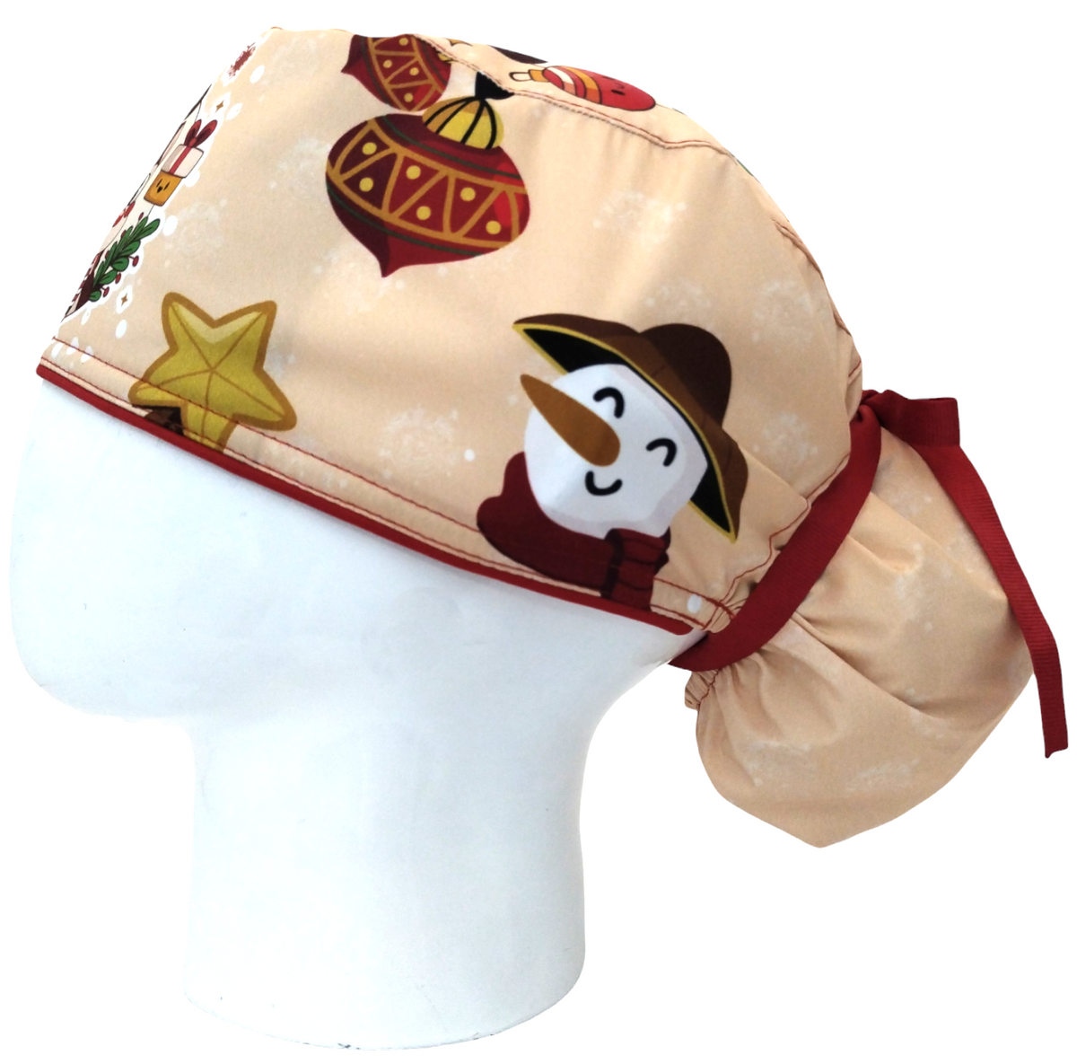 Gorro Quirúrgico Mujer y Portacarnet Rudolph Reno Navidad - gorro antifluido para mujer Doctools - foto 1