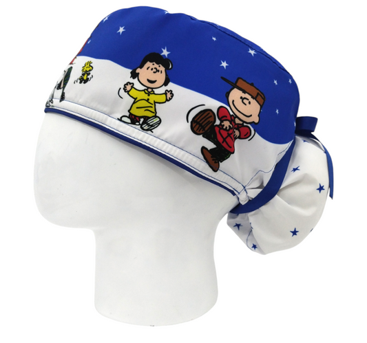 Gorro Quirúrgico Mujer y Portacarnet Snoopy Navidad - gorro antifluido para mujer Doctools - foto 1