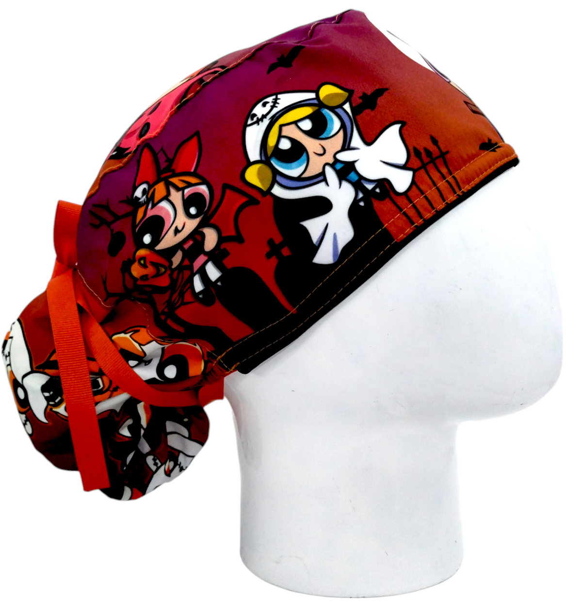 Gorro Quirúrgico Mujer y Portacarnet Chicas Superpoderosas Halloween - gorro antifluido para mujer Doctools - foto 2