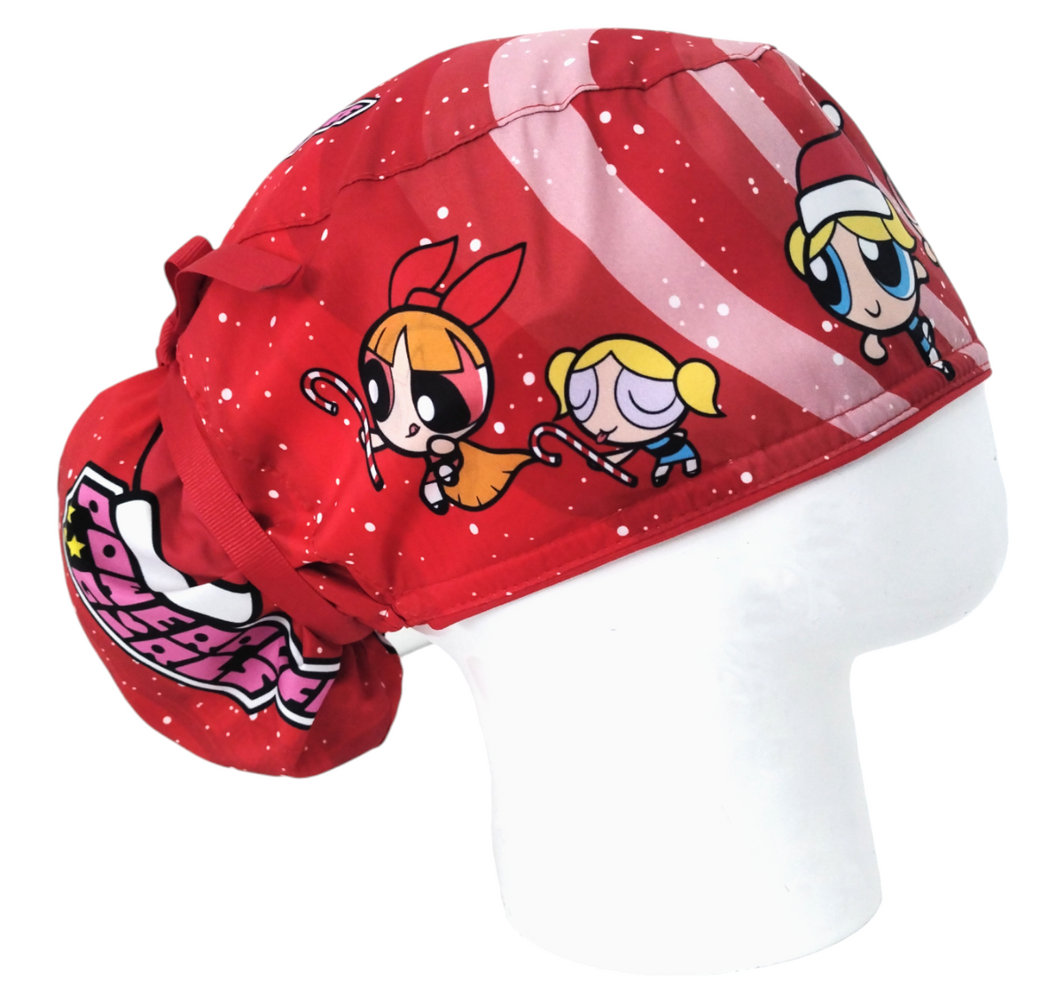 Gorro Quirúrgico Mujer y Portacarnet Chicas Superpoderosas Navidad - gorro antifluido para mujer Doctools - foto 2