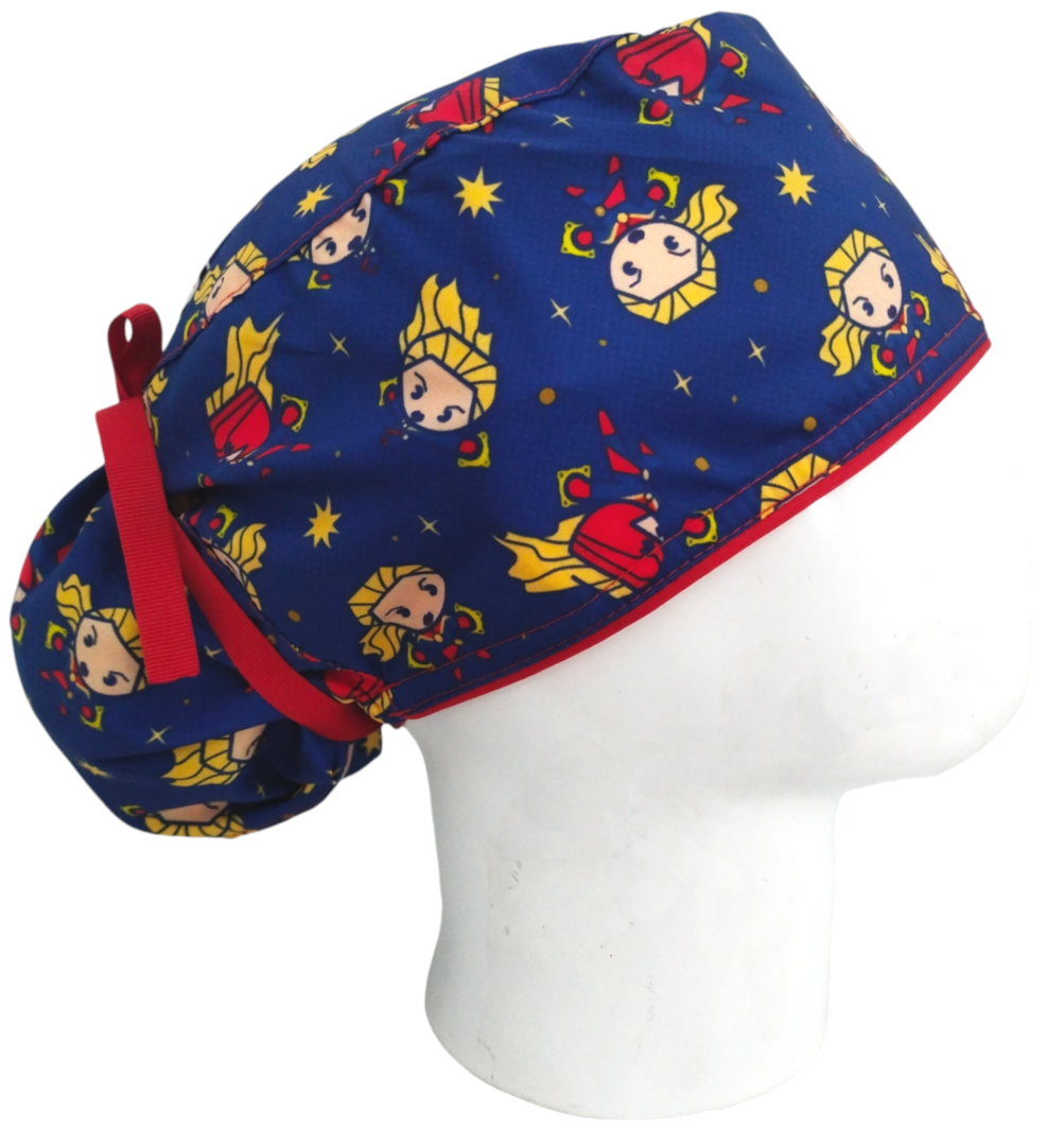 Gorro Quirúrgico Mujer y Portacarnet Miss Marvel - gorro antifluido para mujer Doctools - foto 2