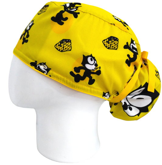 Gorro Quirúrgico Mujer y Portacarnet Félix el Gato - gorro antifluido para mujer Doctools - foto 1