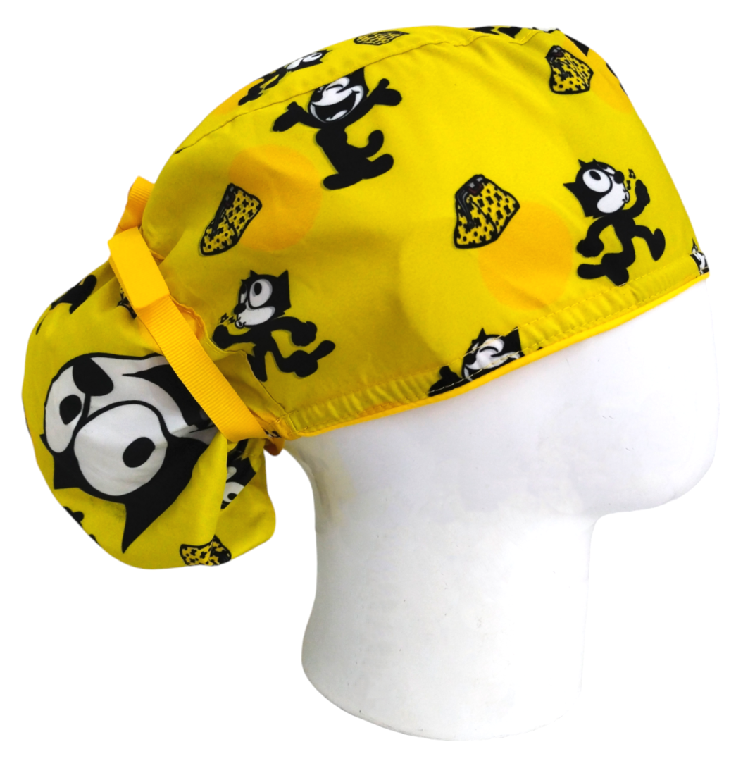 Gorro Quirúrgico Mujer y Portacarnet Félix el Gato - gorro antifluido para mujer Doctools - foto 2