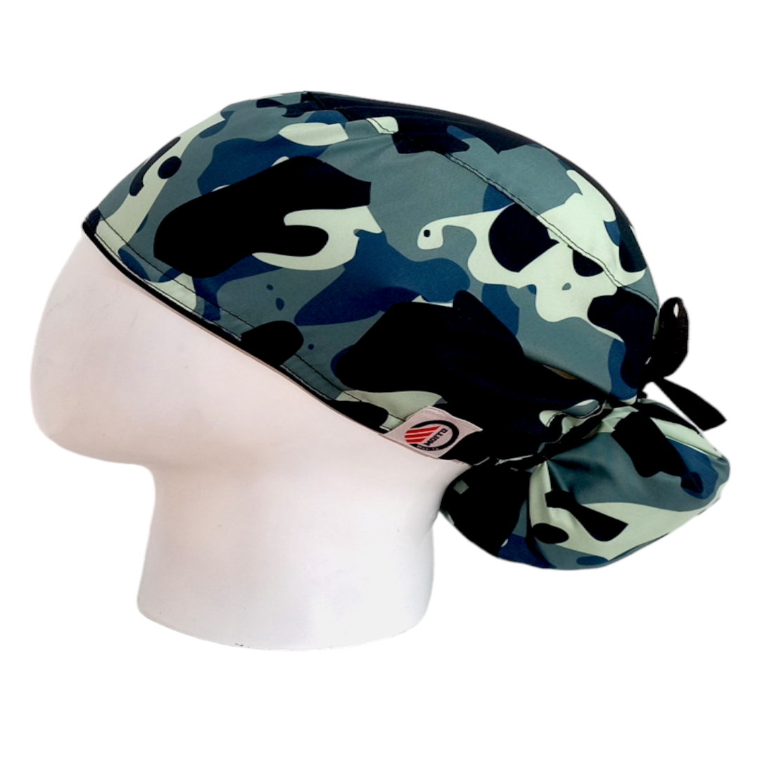 Gorro Quirúrgico Mujer y Portacarnet Militar Azul Oscuro - gorro antifluido para mujer Doctools - foto 1
