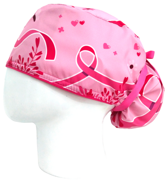 Gorro Quirúrgico Mujer y Portacarnet Lucha Contra el Cáncer - gorro antifluido para mujer Doctools - foto 1