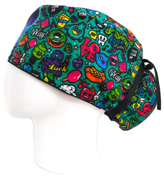 Gorro Quirúrgico Mujer y Portacarnet Mickey Urban Galaxy - gorro antifluido para mujer Doctools - foto 2