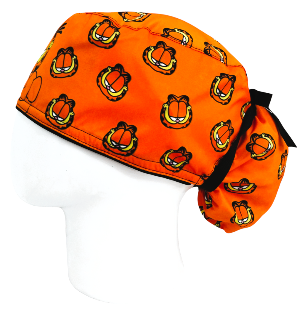 Gorro Quirúrgico Mujer y Portacarnet Garfield Caritas - gorro antifluido para mujer Doctools - foto 1