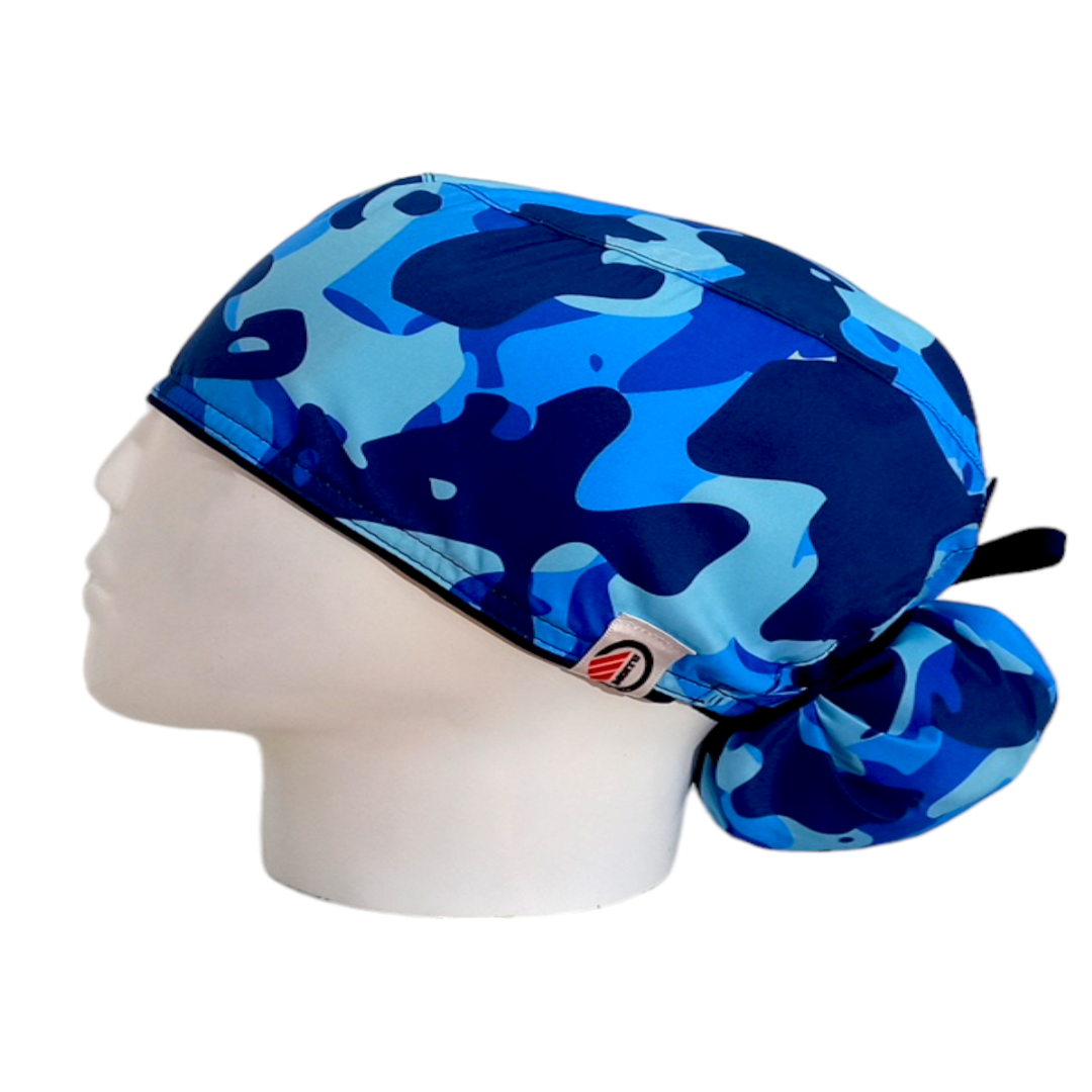 Gorro Quirúrgico Mujer y Portacarnet Militar Azul Claro - gorro antifluido para mujer Doctools - foto 1