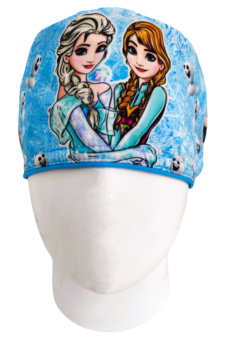 Gorro Quirúrgico Mujer y Portacarnet Anna y Elsa Frozen - gorro antifluido para mujer Doctools - foto 3