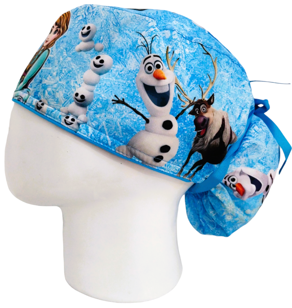 Gorro Quirúrgico Mujer y Portacarnet Anna y Elsa Frozen - gorro antifluido para mujer Doctools - foto 1