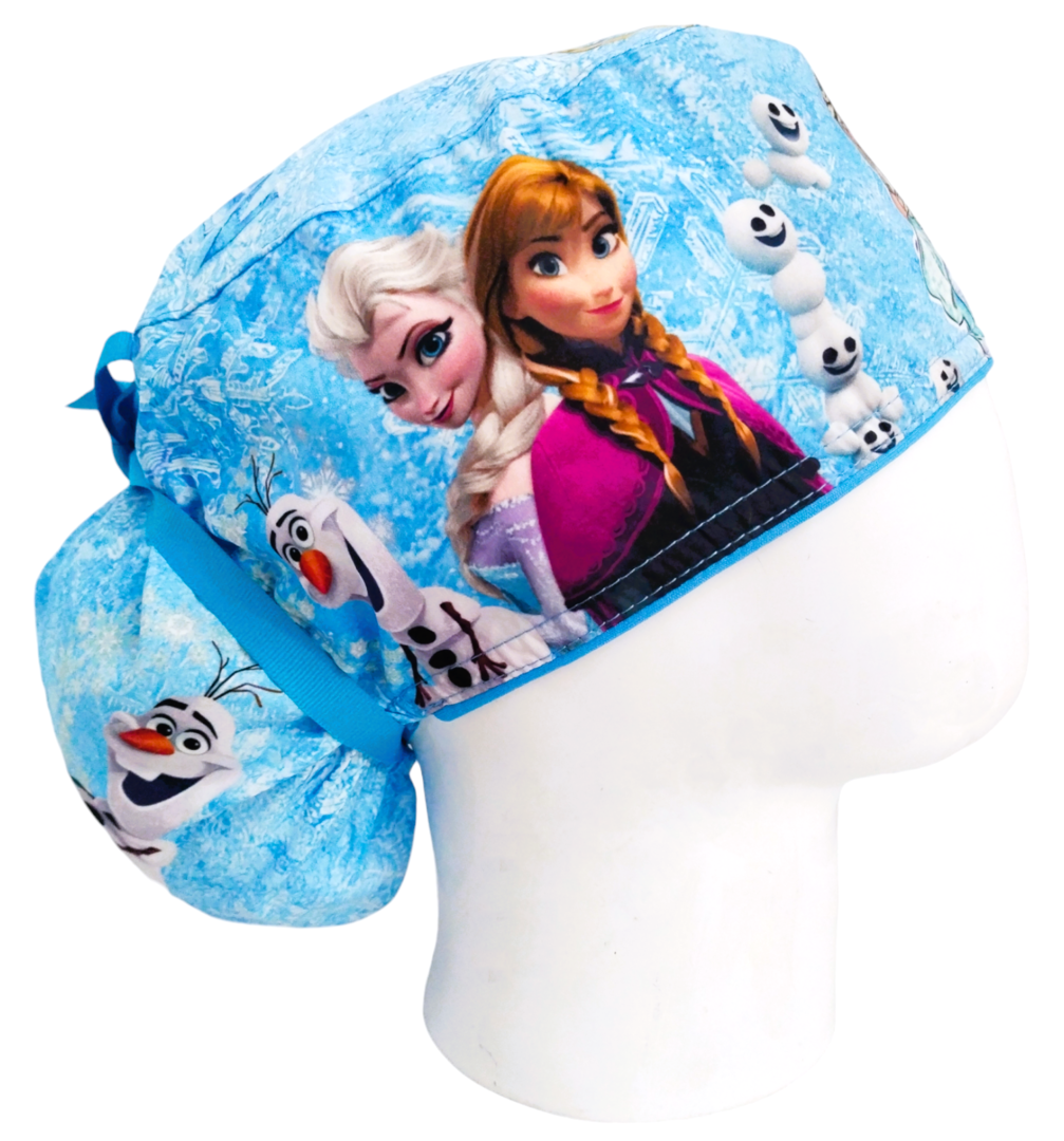 Gorro Quirúrgico Mujer y Portacarnet Anna y Elsa Frozen - gorro antifluido para mujer Doctools - foto 2