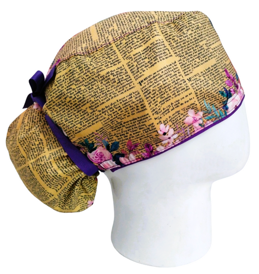 Gorro Quirúrgico Mujer y Portacarnet Libro Corazón - gorro antifluido para mujer Doctools - foto 2
